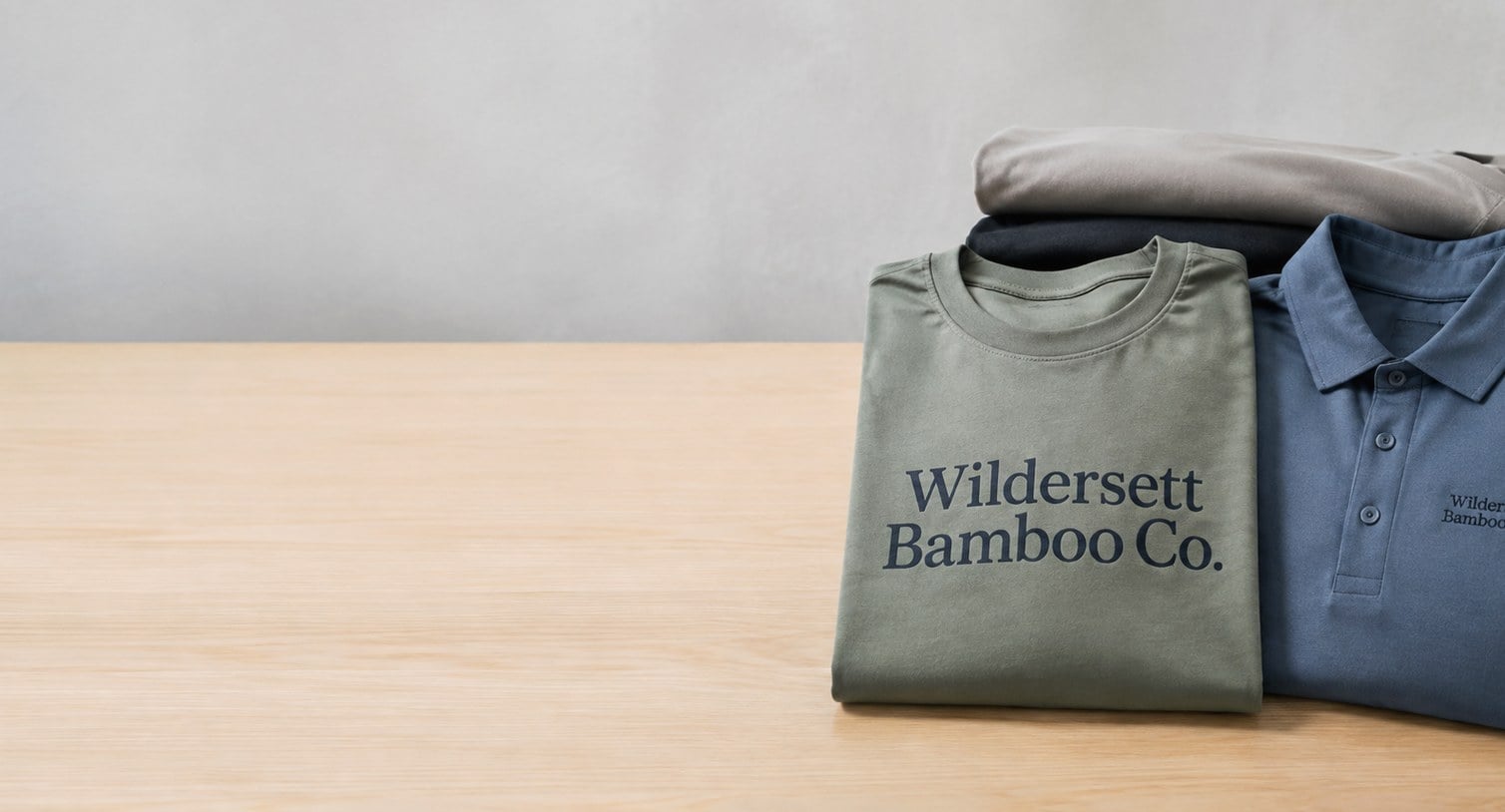 Custom printed bamboo shirts with logo